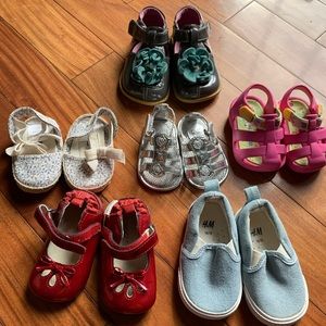 Baby Girl shoes ( for all or can sell separately)